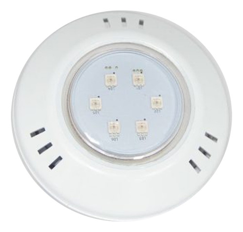 Hiper Led Para Piscina 9w Rgb Abs Brustec