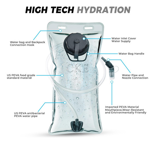 Mochila De Hidratación 2 L Para Correr Y Senderismo