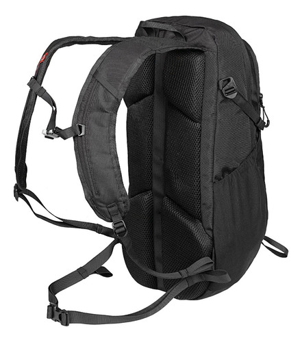 Mochila Camping Waterdog 20l Mochilero Trekking Hiking Viaje Color Negro