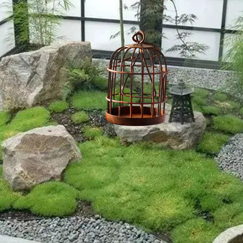 1/12 Casa De Muñecas Miniatura Birdcage Photo Props Para La