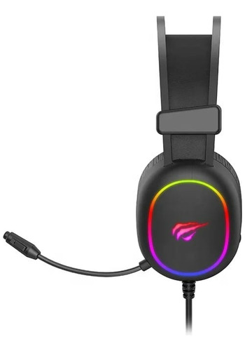 Audífonos Gamer Havit Gamer H2016d Negro Con Luz Rgb Led