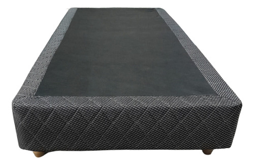 Base Sommier Ayfa Reforzada Resistente 100x190 1 1/2 Plaza Color Negro
