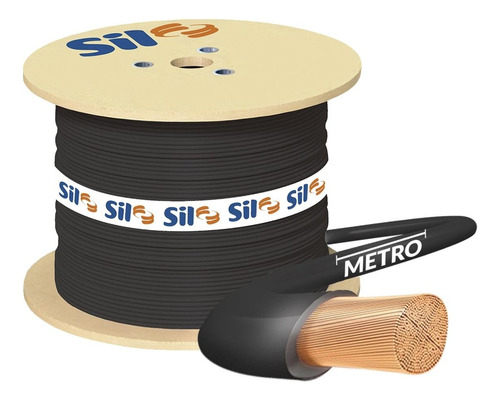 Cabo  Flexivel Sil 750v  70mm Preto Por Metro