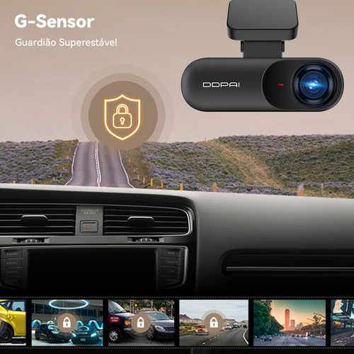 Câmera Veicular N3 Pro Gps Ddpai 1600p+1080p Wifi App Sr2.0 N3 Pro Gps+64gb