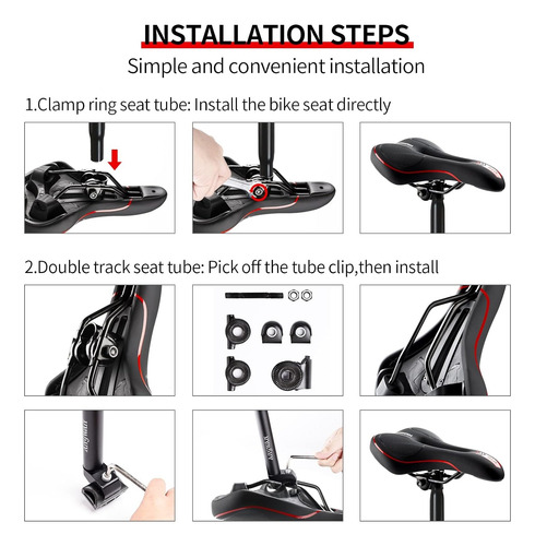 Youngdo Asiento Sillin Bicicleta Mtb Cojin Suave Comodo