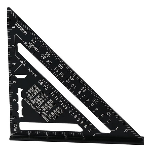 Urjumpea 7 Institución Regla Triangular De Techo 90 ° Ruler