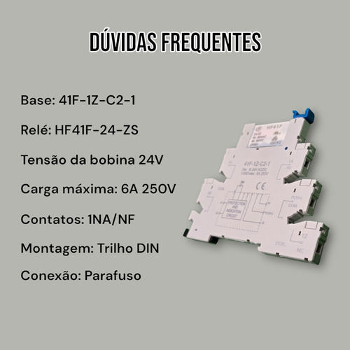 Kit 14x Rele Slim Acopladores A Relé 24vdc 6a / 1na/nf Hf41f