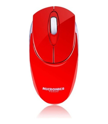 Mouse Inalámbrico Recargable Micronics Peroni Mic M702rx Red