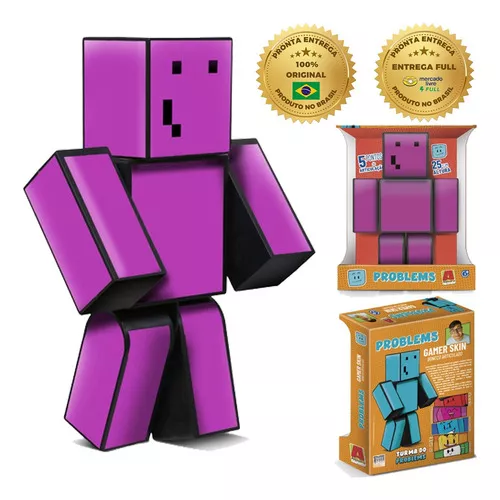 Boneco Melzinha 25 Cm Turma Problems Minecraft Algazarra