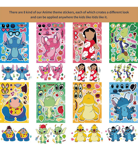 Pegatinas De Lilo Stitch De Dibujos Animados De Disney Para