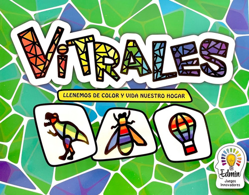 Juego Niños Vitrales Edmin Creatividad Arte Manualidad