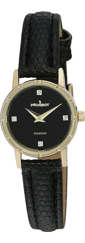 Reloj Mujer Peugeot 3050bk Cuarzo Pulso Negro Just Watches