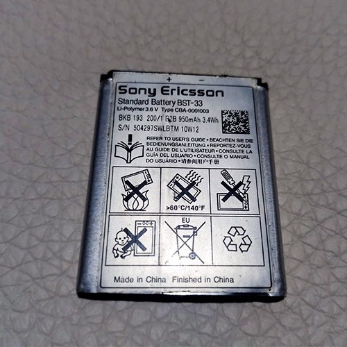 Bateria Sony Ericsson Bst-33 Usada 