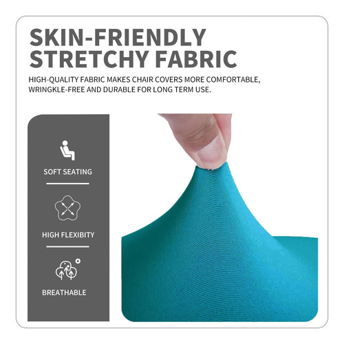 Fundas Elásticas Para Silla De Respaldo Bajo Y Corto, Tabure
