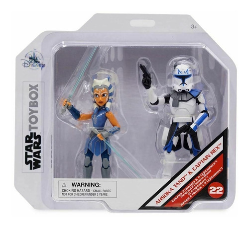 Star Wars Ahsoka Tano + Captain Rex Toybox Set Disney Store