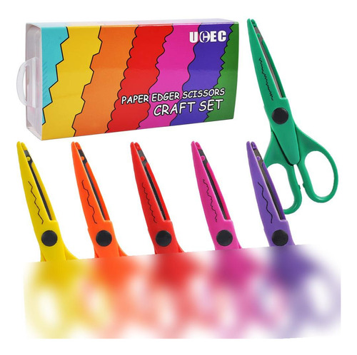 Ucec Tijeras Para Manualidades Borde Decorativo Paquete De 6 Color