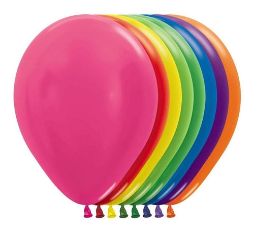 Globos  R5  50 Unidades Metalizados