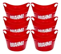 Comprar 6 Fraperas Hielera Balde Hielo Plastica Bares Resto Brahma