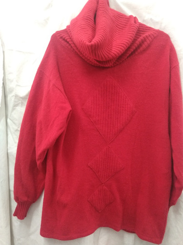 Maxi Sweters Polera Roja Retro Vintage 