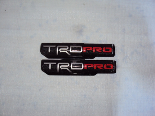 Emblema Lateral Toyota Hilux Trd Pro Gris/rojo