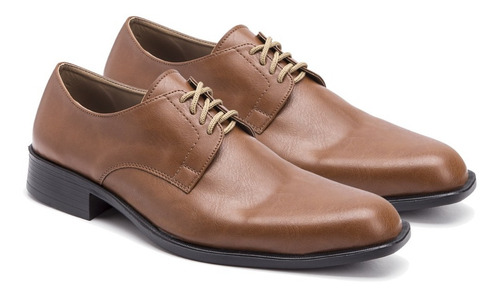 Zapatos Hombre Marrón Suela De Vestir Eco Cuero Import Usa