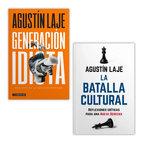 Pack Agustín Laje - Generación Idiota Y La Batalla Cultural