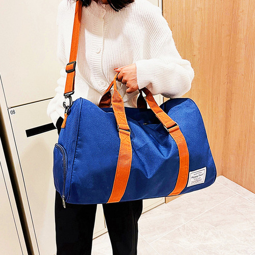 Maletas Deportivas Gimnasio Viaje Hombre Y Mujer Color Azul Diseño De La Tela Liso