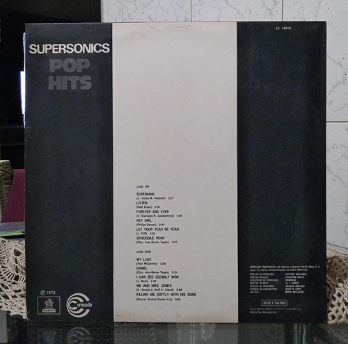 Lp Supersonics-pop Hits 1973 Original Stereo Nacional Raro (Usado)