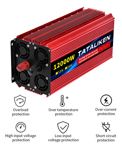 Inversor De Tensão12000w Conversor12v220v Onda Senoidal Pura