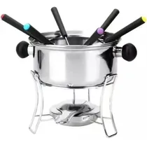Comprar Kit Fondue Completo 10 Peças Panela Em Inox Serve 6 Pessoas