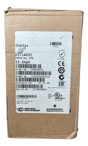 Servoaccionador Digitax St Dst1403z Control Techniques