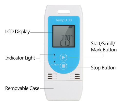 P Registrador De Datos De Humedad, Temperatura Usb