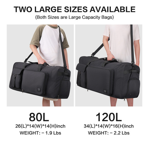 Maletas Deportivas Bolsas De Viaje De Plegable 80l