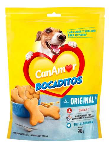 Snack Para Perro Bocaditos Surtidos Canamor 200g X 5 Und