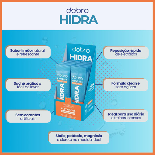 Hidra Eletrólitos Dobro Sódio Potássio Reposição Hidratação