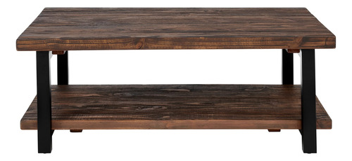 Mesa De Centro Rústica Natural De Madera Marrón Sonoma