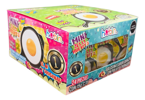 Mini Jelly Huevito Tronador Caja 24pz De 15g Hubin Original