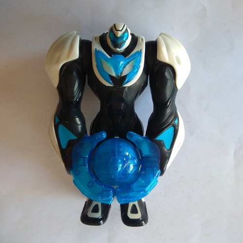 Max Steel Traje Turbo Fuerza Esfera Azul Robot Combate (Usado)