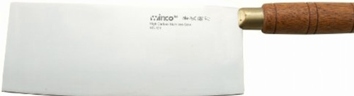 Winco Blade Chinese Cleaver W/ Wooden Handle  Blade