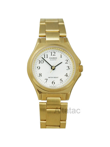 Reloj Casio Para Mujer Ltp-1130n-7b, Tablero Color Blanco,