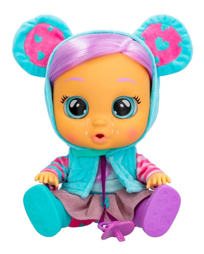 Imagen 2 de 10 de Cry Babies Muñeca Dressy Con Pelo Peina Lala Bebe Lloron Ed