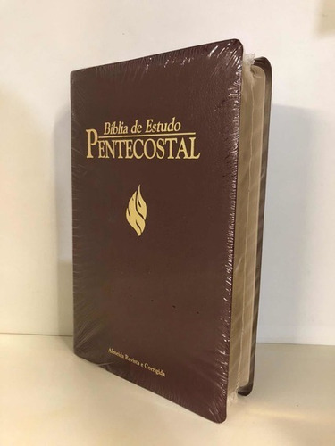 Imagem 2 de 5 de Bíblia De Estudo Pentecostal Cpad Grande Vinho Luxo