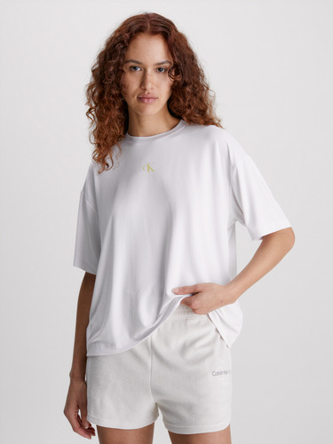 Polera Back Boyfriend Blanco Calvin Klein