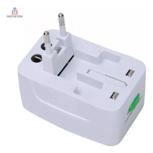 20pz Adaptador Convertidor Clavija Corriente Universal Viaje