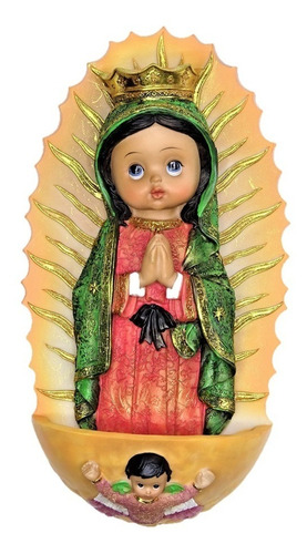 Placa Virgen De Guadalupe Bebé 30cm 529-331856 Religiozzi