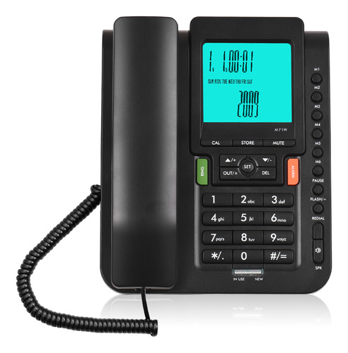 Escritorio Fijo Negro Landline Para Personas Mayores, Hogar,