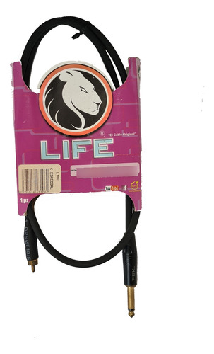 Cable Pbk 2rpin-1  De Audio Life Plug 3.5 Stereo A Rca, 1mt