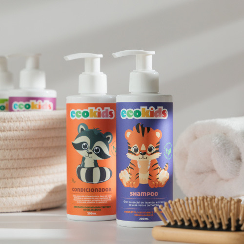 Kit Shampoo + Condicionador Infantil Natural Ecokids