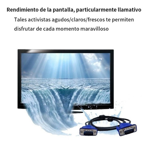 Imagen 7 de 7 de Cable De Monitor Vga A Vga De 1.5 Metros Para Laptop O Pc