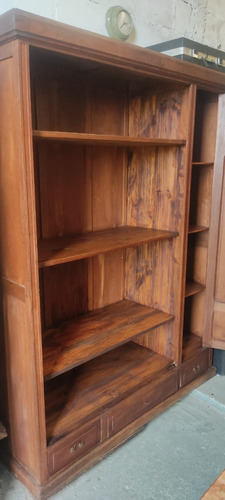 Antigua Biblioteca Mueble Madera Roble Deco Restaurado (Usado)